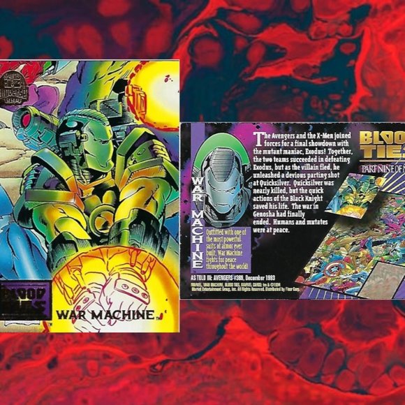 1994 Marvel Trading Cards - Blood Ties Full Set of 9 - Picture 11 of 11